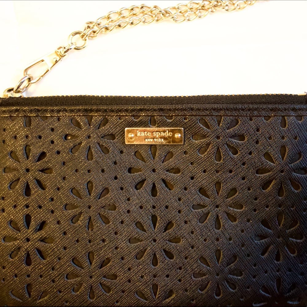Kate Spade black wristlet